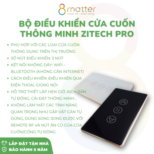 công tắc cửa cuốn thông minh