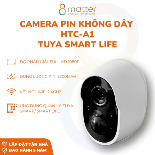 Camera Pin Không Dây thông minh Tuya Smart Life HTC-A1