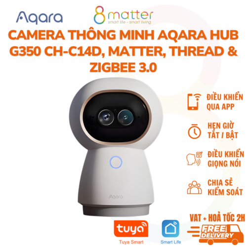 Aqara Camera Hub G350 – Siêu Camera 4K Dual-Lens & Border Router Matter